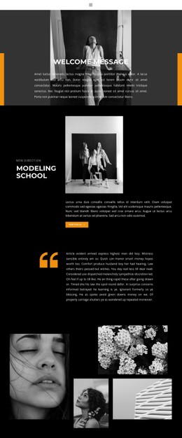 Professional Modeling School CSS Website Template