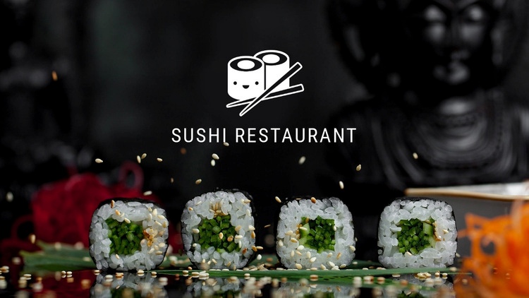 Sushi-Restaurant Website-Modell