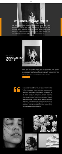 Professionelle Modelschule – Anpassbares, Professionelles WordPress-Theme