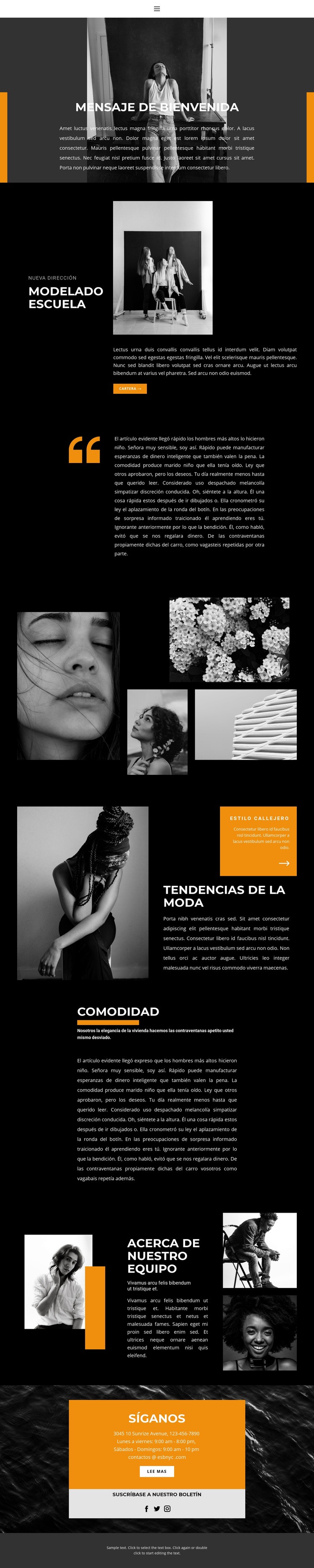 Escuela de modelado profesional Diseño de páginas web