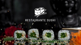 Restaurante De Sushi -Maqueta De Sitio Web Lista Para Usar