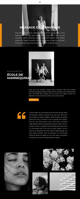 École De Mannequinat Professionnelle - HTML Template Generator