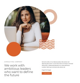 Exclusive Homepage Design For We Work With Leaders