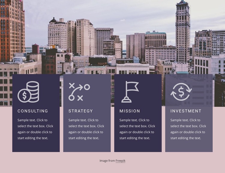 Strategy and investment Homepage Design