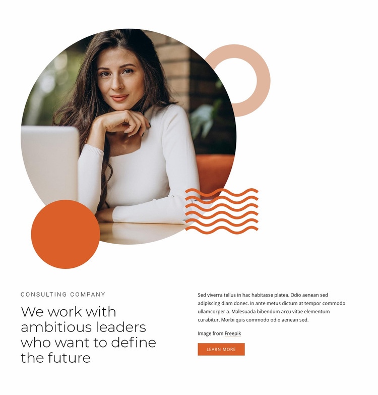 We work with leaders Homepage Design