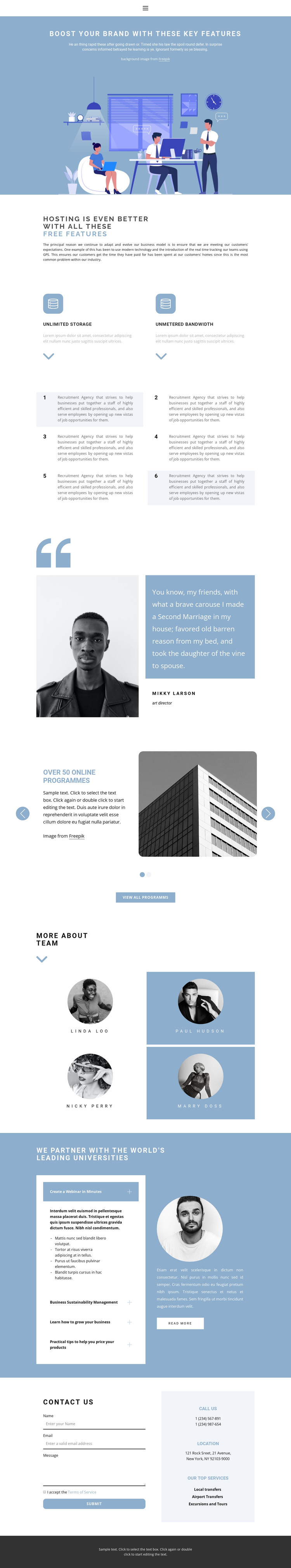 Starting a business journey HTML Template