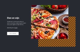Eten En Wijn - Prachtige HTML5-Sjabloon