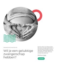 Gratis Ontwerpsjabloon Voor Fijne Zwangerschap