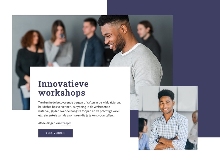 Innovatieve workshops WordPress-thema