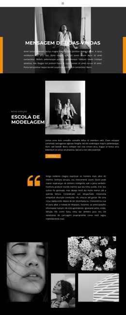 Designer De Site Para Escola Profissional De Modelagem