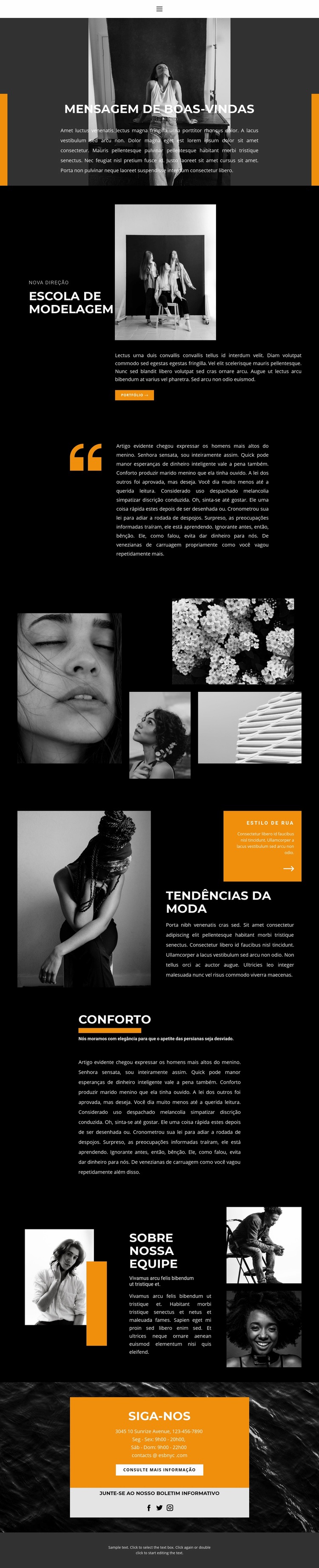 Escola Profissional de Modelagem Design do site