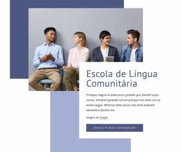 Escola De Línguas Comunitárias - Modelo Joomla Multifuncional