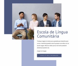 Escola De Línguas Comunitárias - Página De Destino Multifuncional