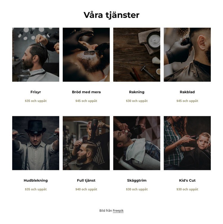 Moderna hårklippningar och grooming WordPress -tema