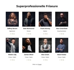 Super Professionelle Friseure HTML-Vorlage
