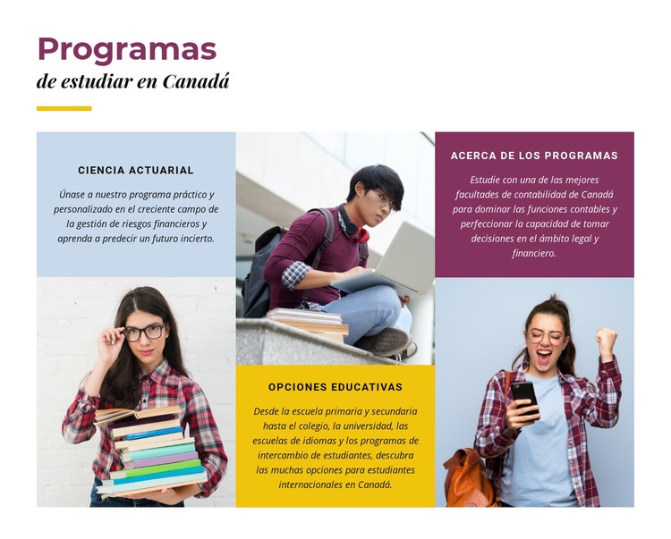 Programas de estudio en canadá Diseño de páginas web