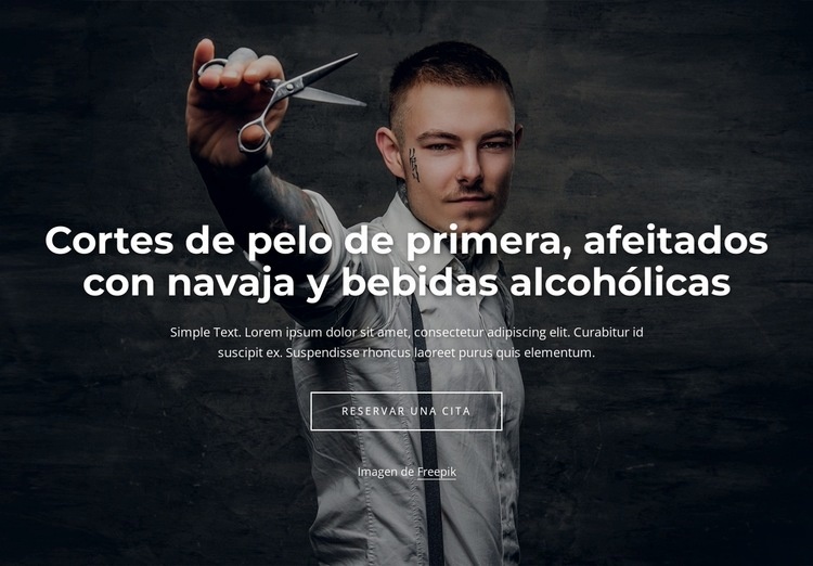 Cortes de pelo de lujo Diseño de páginas web
