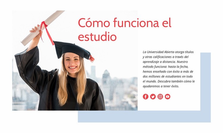 Cómo funciona el estudio Plantilla CSS