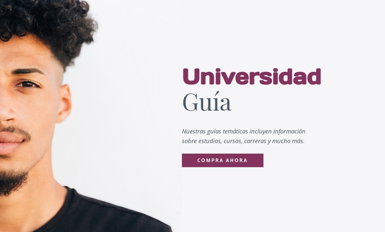 Guía de la universidad Plantilla HTML