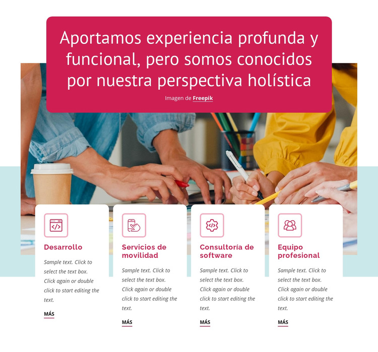 Aprendizaje y desarrollo Plantilla de sitio web