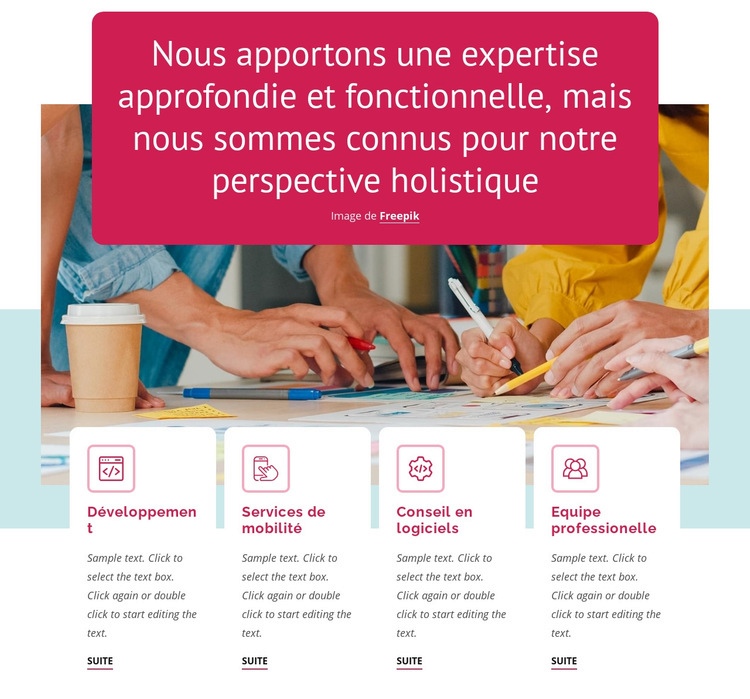 Apprentissage et développement Modèle d'une page