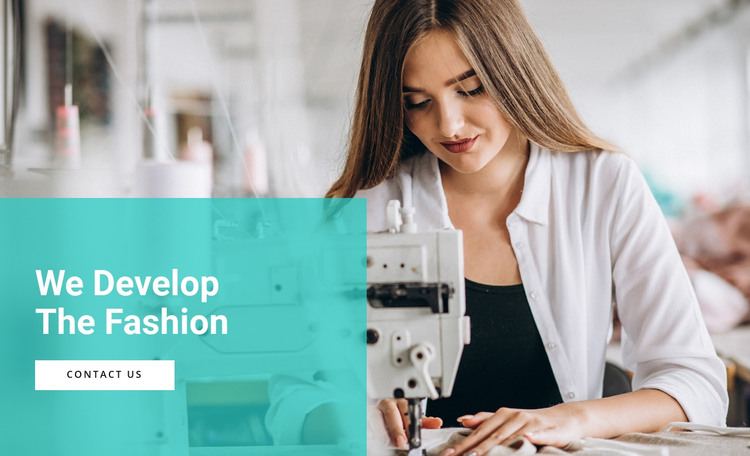 Develop fashion brands Homepage Design
