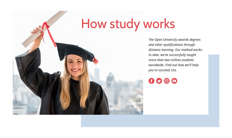 How Study Works HTML5 Template