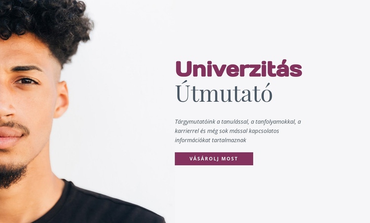 Egyetemi útmutató HTML Sablon