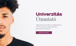 Egyetemi Útmutató - Egyszerű Webhelysablon