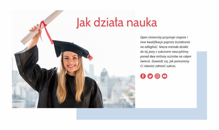 Jak działa nauka Makieta strony internetowej