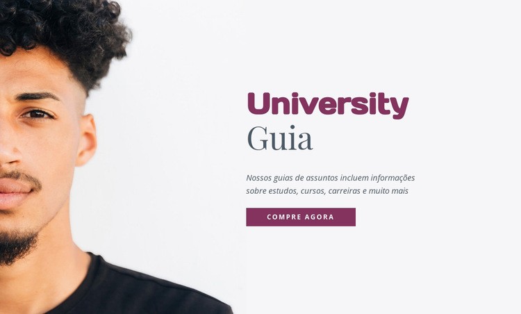 Guia da universidade Modelo de site