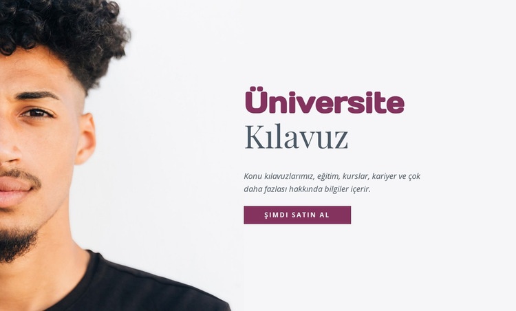 Üniversite rehberi HTML Şablonu