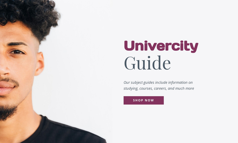 Univercity guide Web Page Design