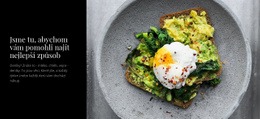 Omeleta A Avokádo – Bezplatná Šablona