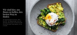 Omelett Und Avocado - Benutzerdefinierte HTML5-Vorlage
