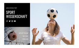 Sportwissenschaft - Mehrzweck-Webdesign