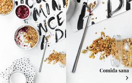 Cereales Y Nueces: Plantilla HTML Adaptable