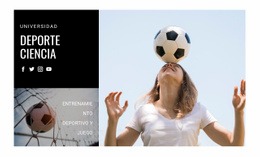 Ciencia Deportiva: Plantilla De Página HTML