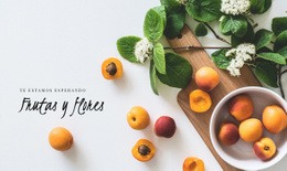 Frutas Y Flores - Inspiración De Plantilla HTML5