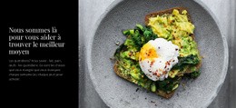 Omelette Et Avocat - Maquette De Site Web Gratuite