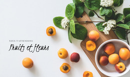 Fruits Et Fleurs - Modèle Joomla Réactif