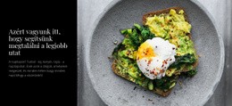 Omlett És Avokádó – Ingyenes Sablon