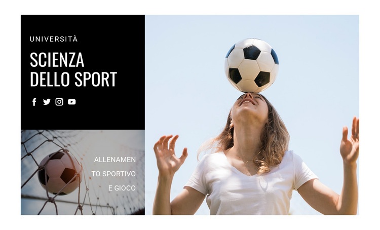 Scienza dello sport Modelli di Website Builder