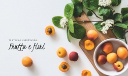 Mockup Di Sito Web Esclusivo Per Frutta E Fiori