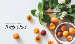 Frutta E Fiori - Modello Di Pagina HTML