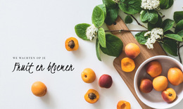 Fruit En Bloemen - Gratis CSS-Thema