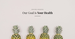 Your Health One Page Template