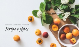 Frutas E Flores - Inspiração De Modelo HTML5