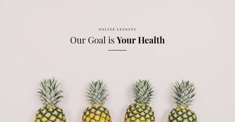 Din hälsa Html webbplatsbyggare