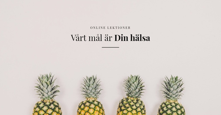 Din hälsa HTML-mall